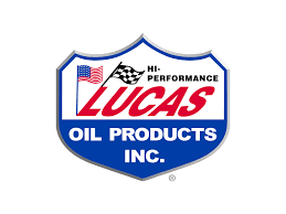 Lucas Oil lubricants and additives displayed at Diamond R Equipment.