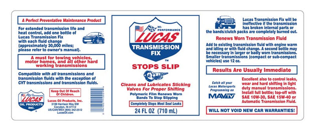 Lucas Transmission Fix 24 FL OZ, 10009
