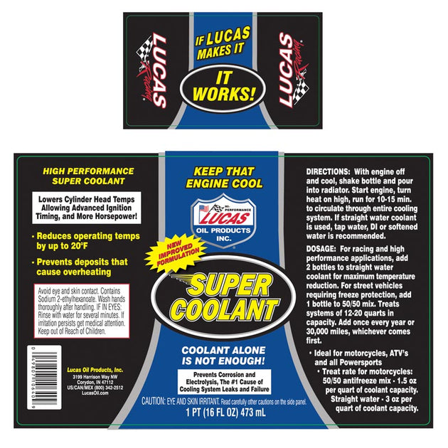 Lucas Super Coolant 16 FL OZ, 10640