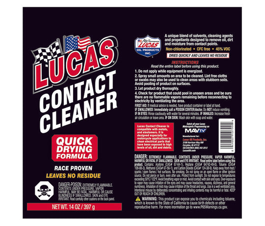 Lucas Contact Cleaner 14 FL OZ, 10799