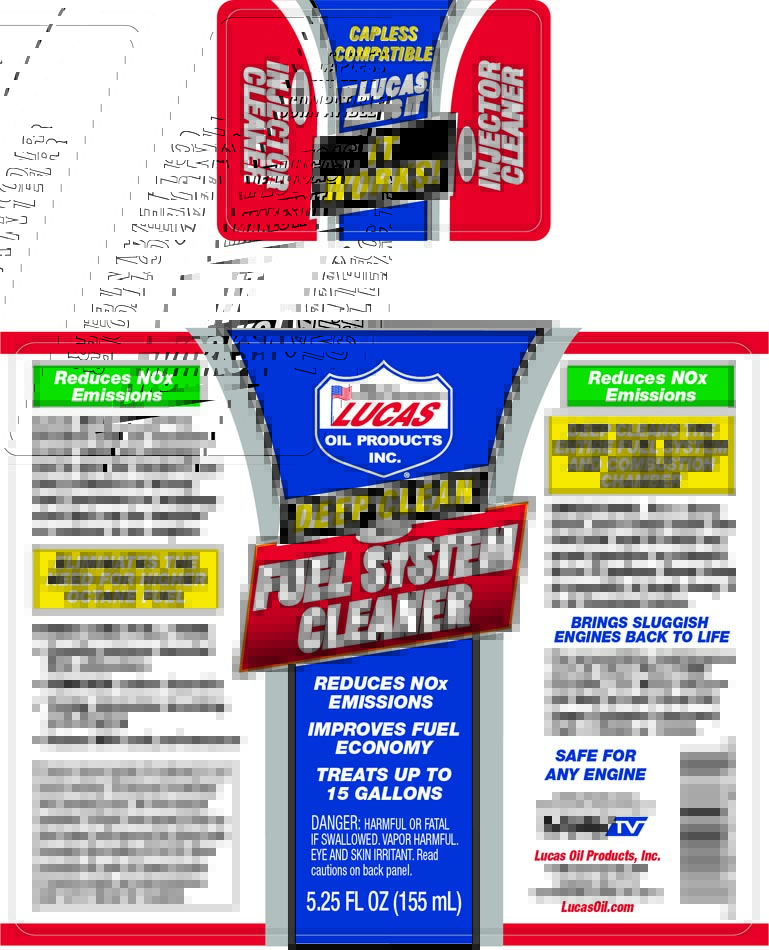Lucas Deep Clean Fuel System Cleaner 5.25 FL OZ, 10669