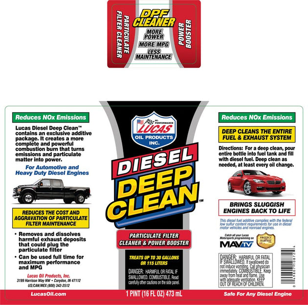 Lucas Diesel Deep Clean 16 FL OZ, 10872