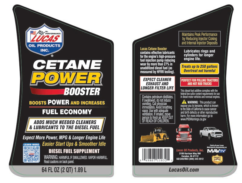 Lucas Cetane Power Booster 64 FL OZ, 11032