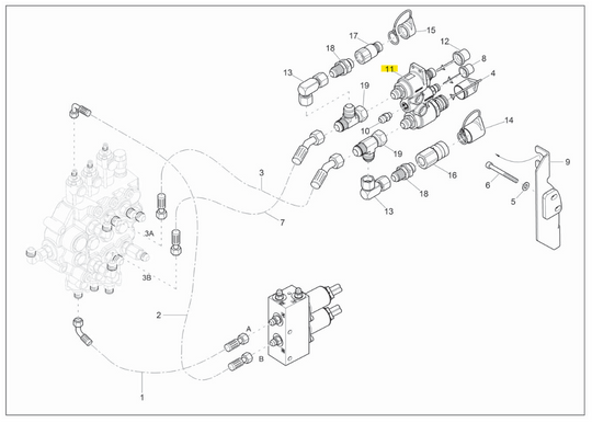 Wacker Neuson SW28 HYD Block Quick Lock Coupling, 1000313993