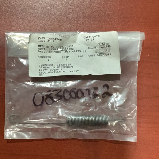 Ariens/Gravely Tension Spring, 08300022
