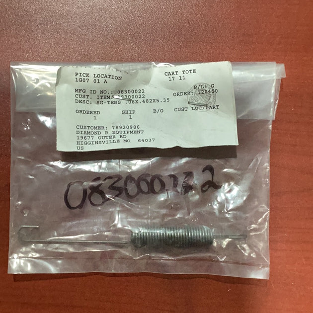 Ariens/Gravely Tension Spring, 08300022
