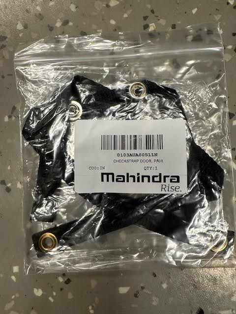 Mahindra Roxor, Checkstrap Door Pair, 0103AUA00511N