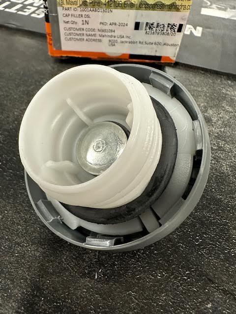 Roxor / Mahindra Cap Fuel Filler Neck, 1001AAB01301N