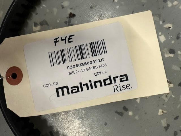 Roxor Mahindra Belt AC Gate 9405, 0306GAB00371N