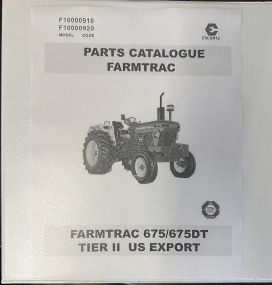 FARMTRAC 675/675DT Parts Catalog