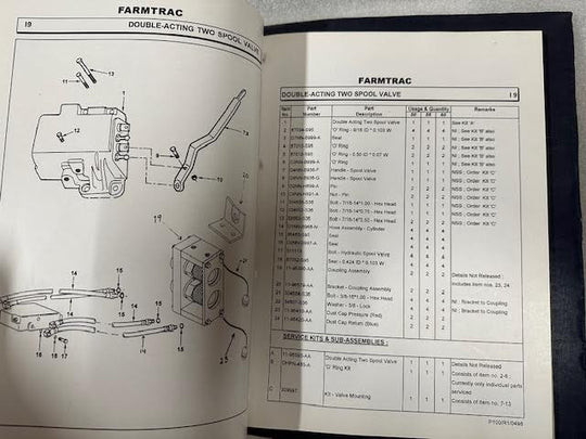 Farmtrac Escort Parts Catalog 50/55/60