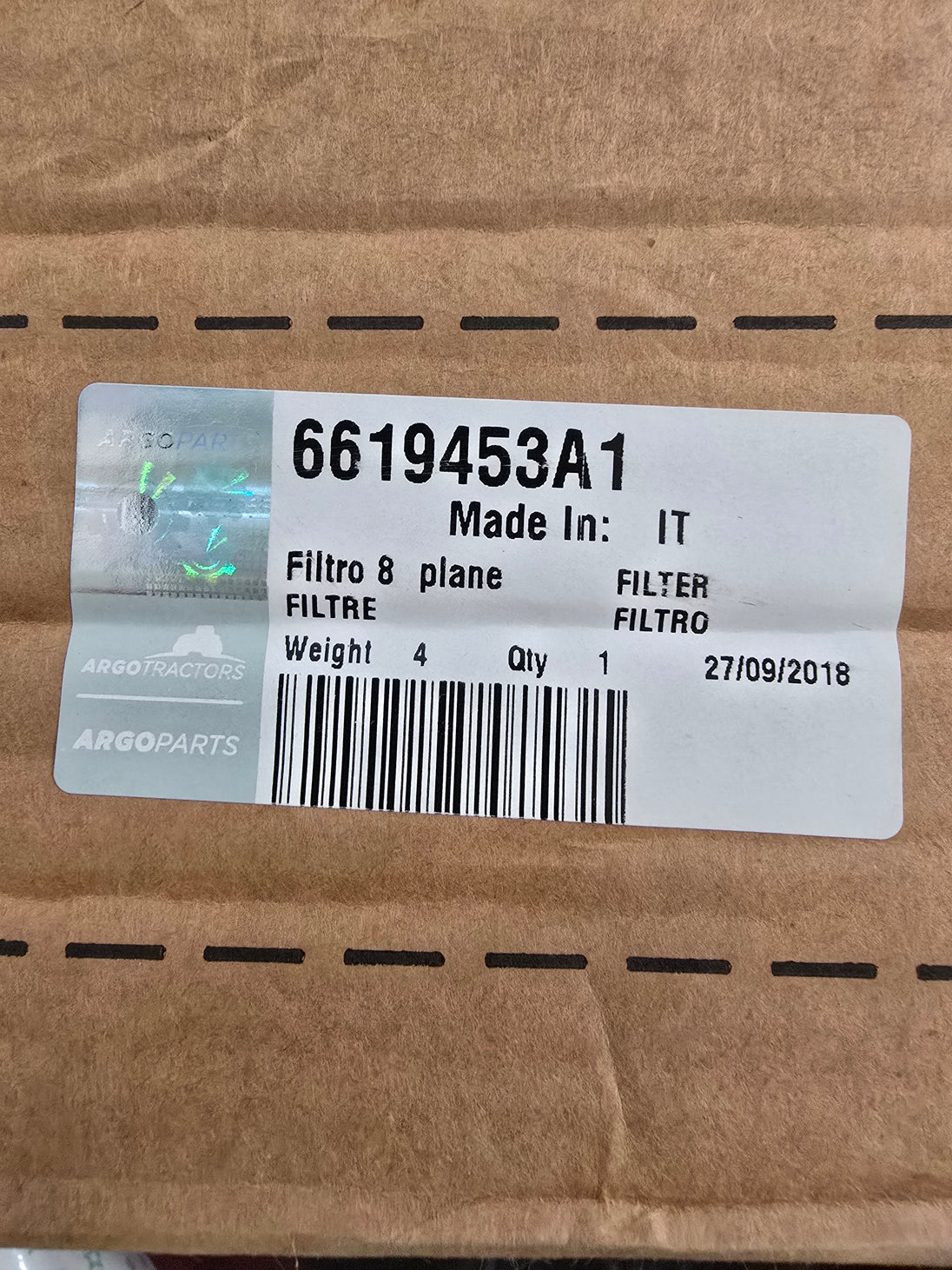 McCormick Steering Filter Assy 6619453A1