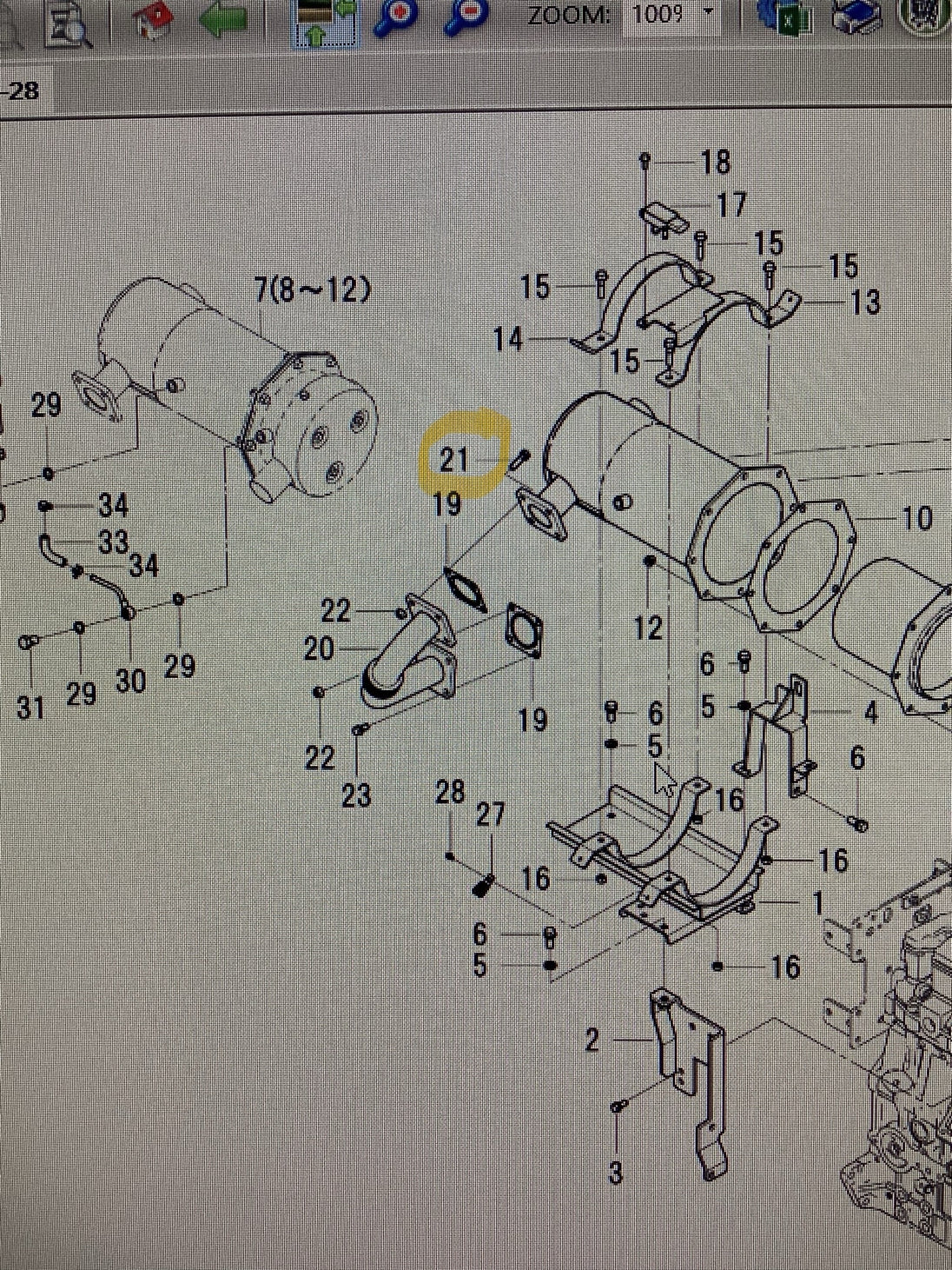 LS Tractor Bolt ISM, 40282981