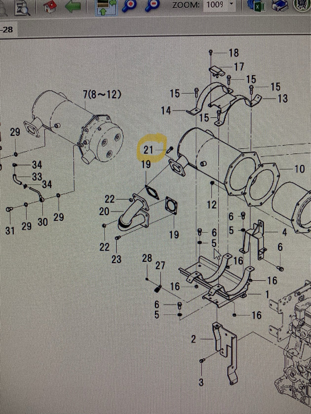 LS Tractor Bolt ISM, 40282981