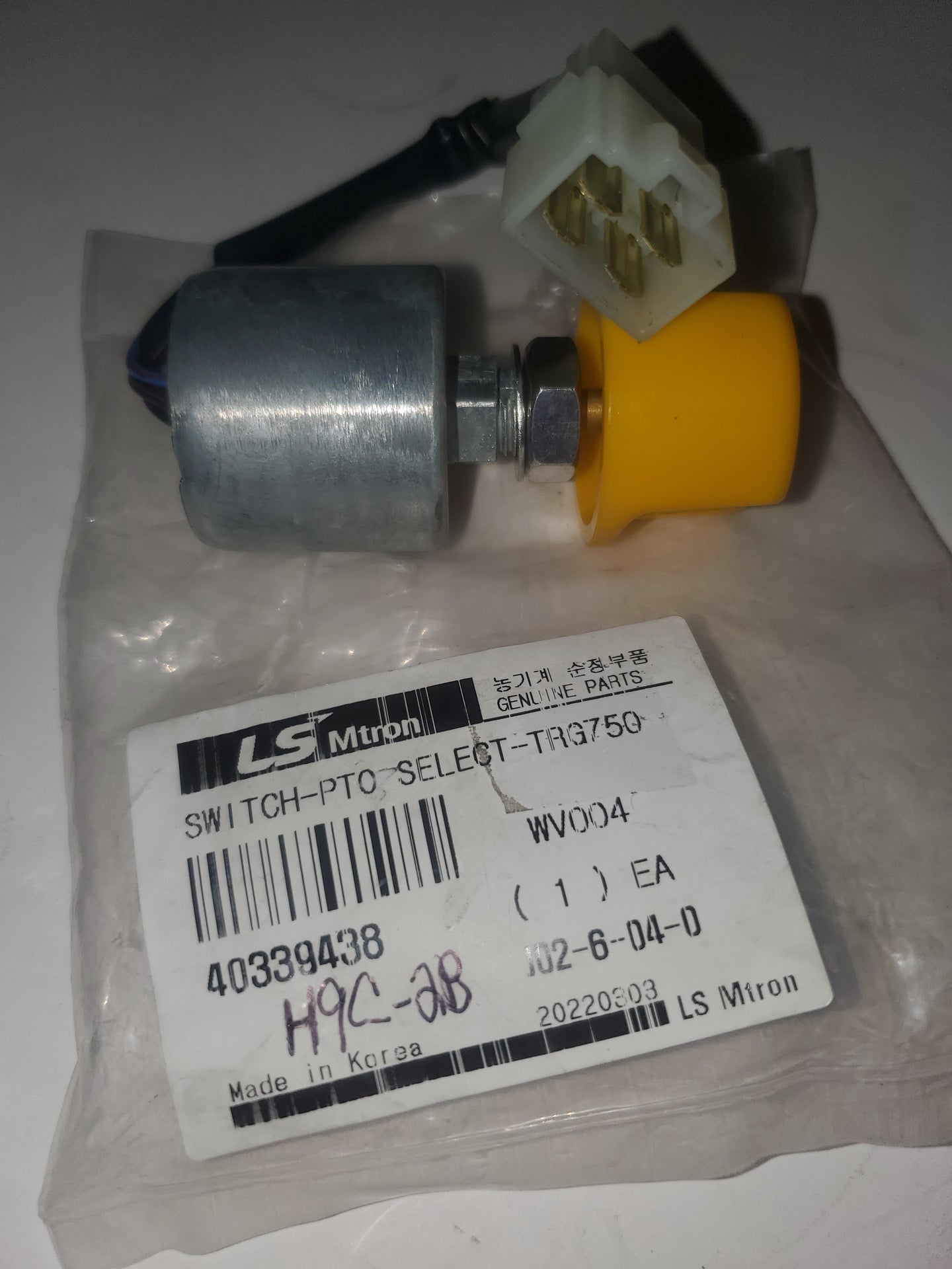 LS Tractor Switch, PTO Select, 40339438