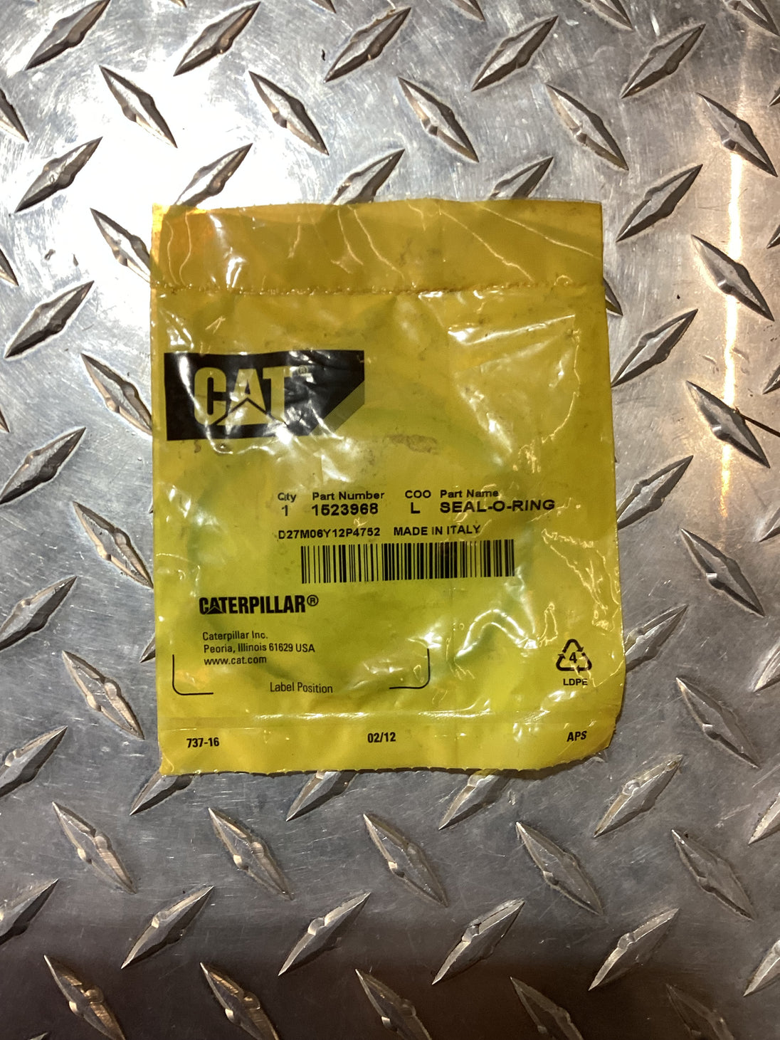 TYM/Mahindra Tractor/CAT Seal O-Ring, 152-3968