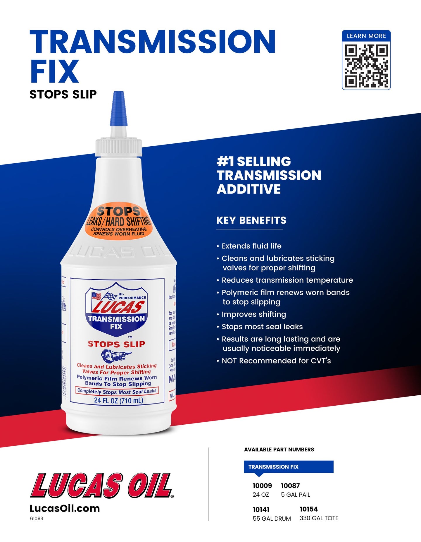 Lucas Transmission Fix 24 FL OZ, 10009