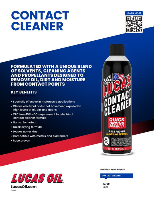 Lucas Contact Cleaner 14 FL OZ, 10799