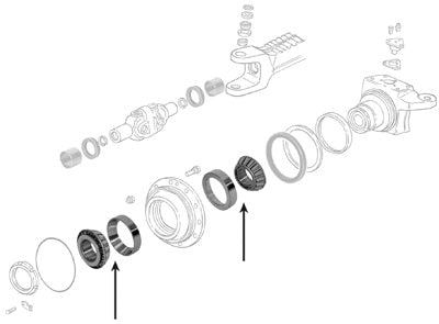 Farmtrac Roller Bearing, Front Axle and Steering, ESL14731