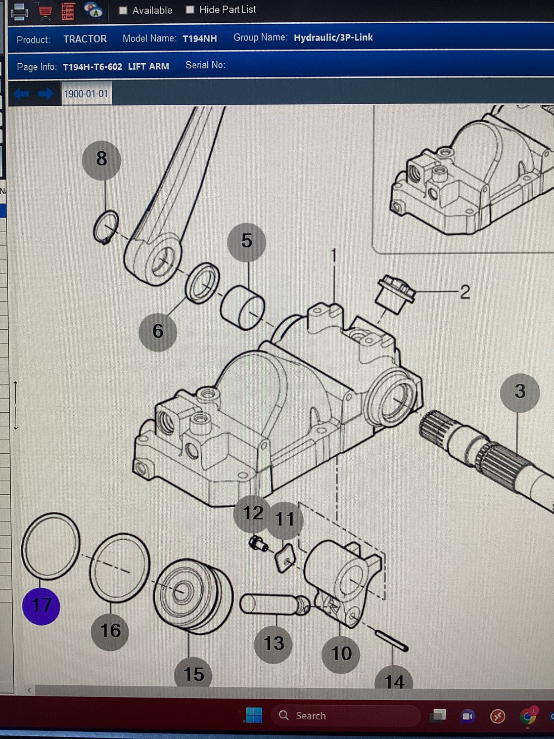 TYM/Mahindra Tractor O Ring P, V7201057070