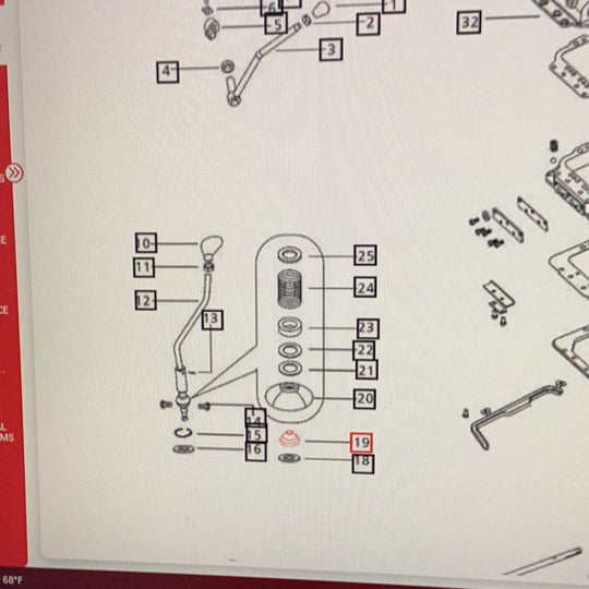 Mahindra Inner Boot Rubber, Inner Gear Lever, 000032808B12