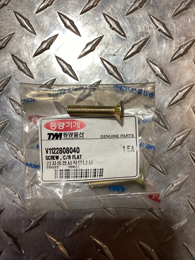TYM / Mahindra Tractor Flat Door Screw V1122808040