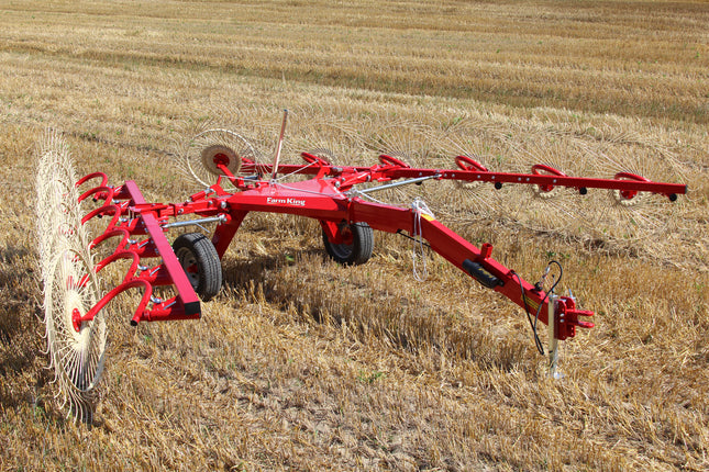 Farmking 10 Wheel Bat Hay Rake