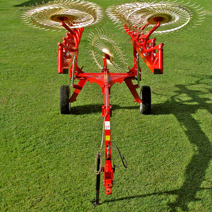 Farmking 8 Wheel Bat Hay Rake