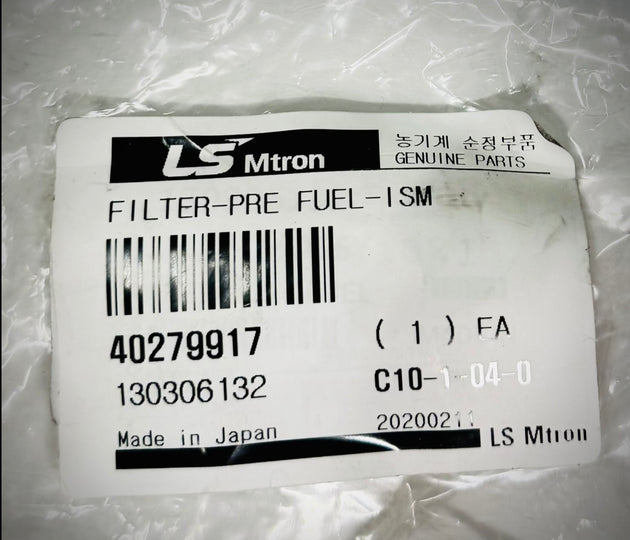 LS Tractor Pre-Fuel Filter 40279917
