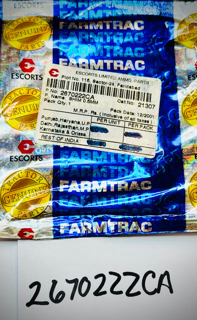 Farmtrac Shim, 0.5 mm, 2670222CA