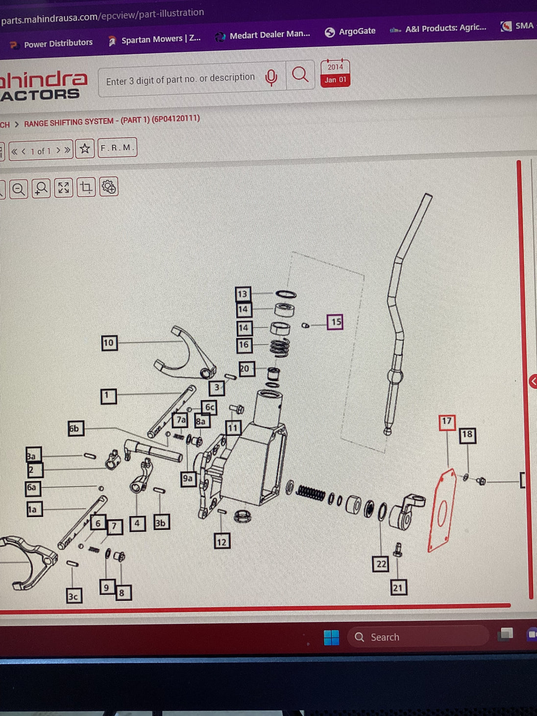 Mahindra Cover Plate, Speed Gear Shifter Housing,  000012012P04