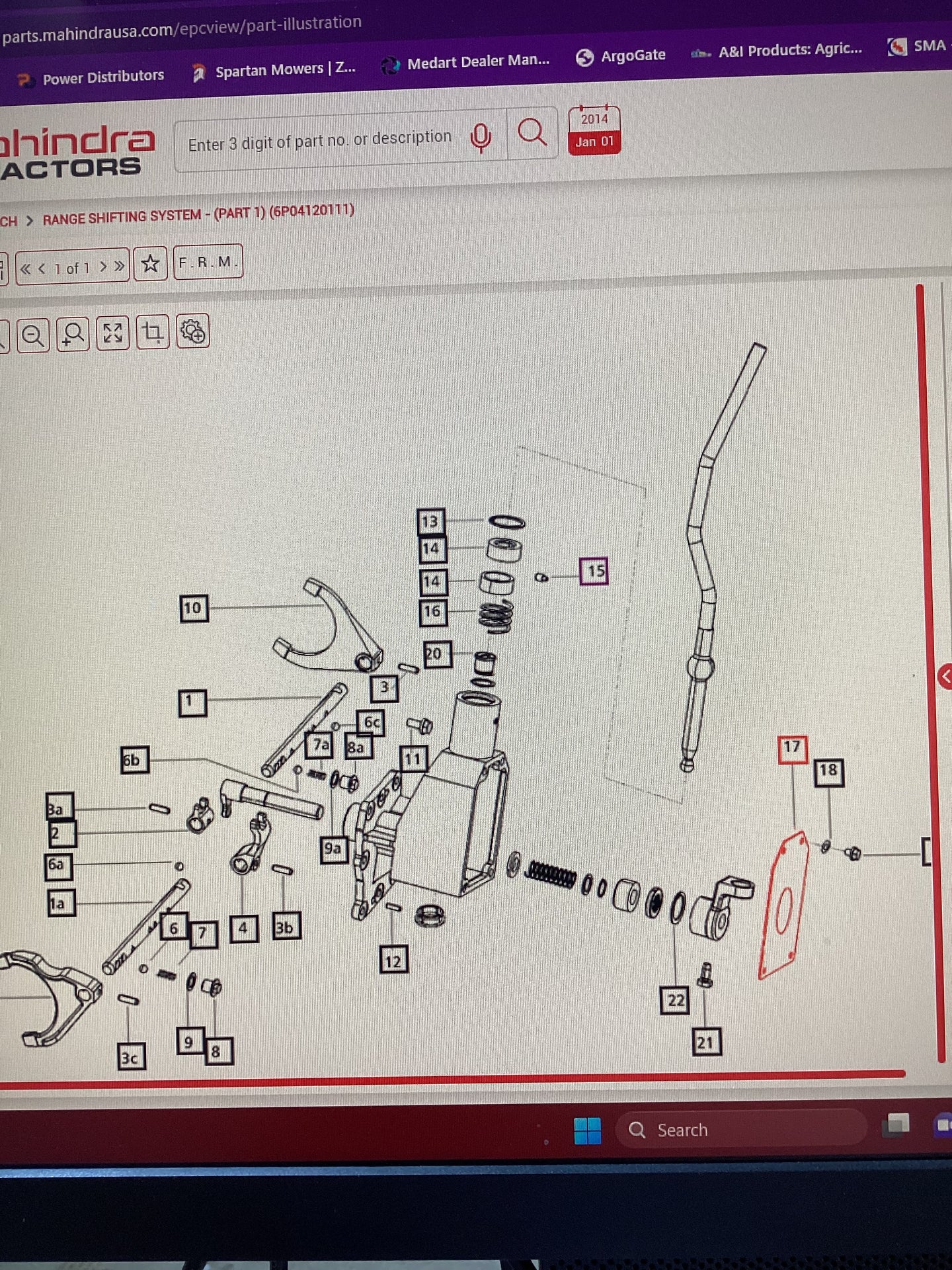 Mahindra Cover Plate, Speed Gear Shifter Housing,  000012012P04