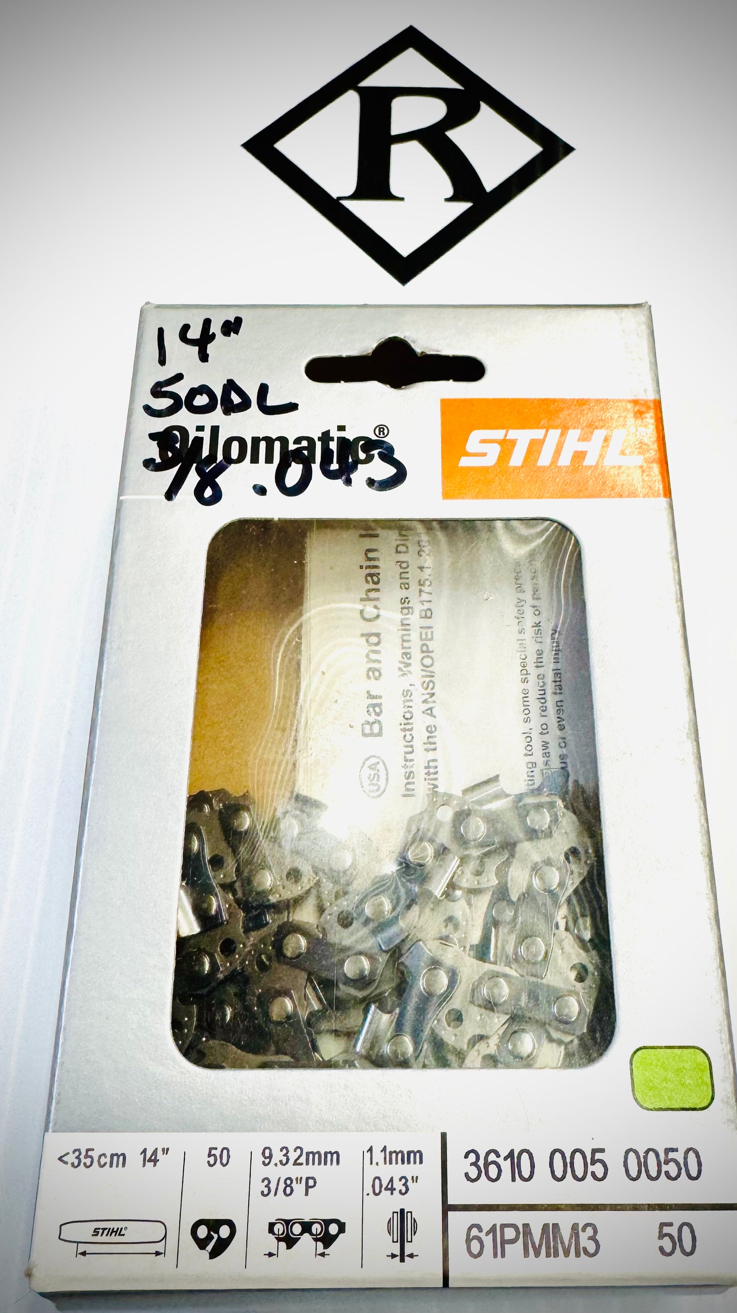Lot De 3 Chaînes Tronçonneuse Stihl Picco Micro 3/8P 1.1mm 50 Maillons - 35cm - Qualité Pro