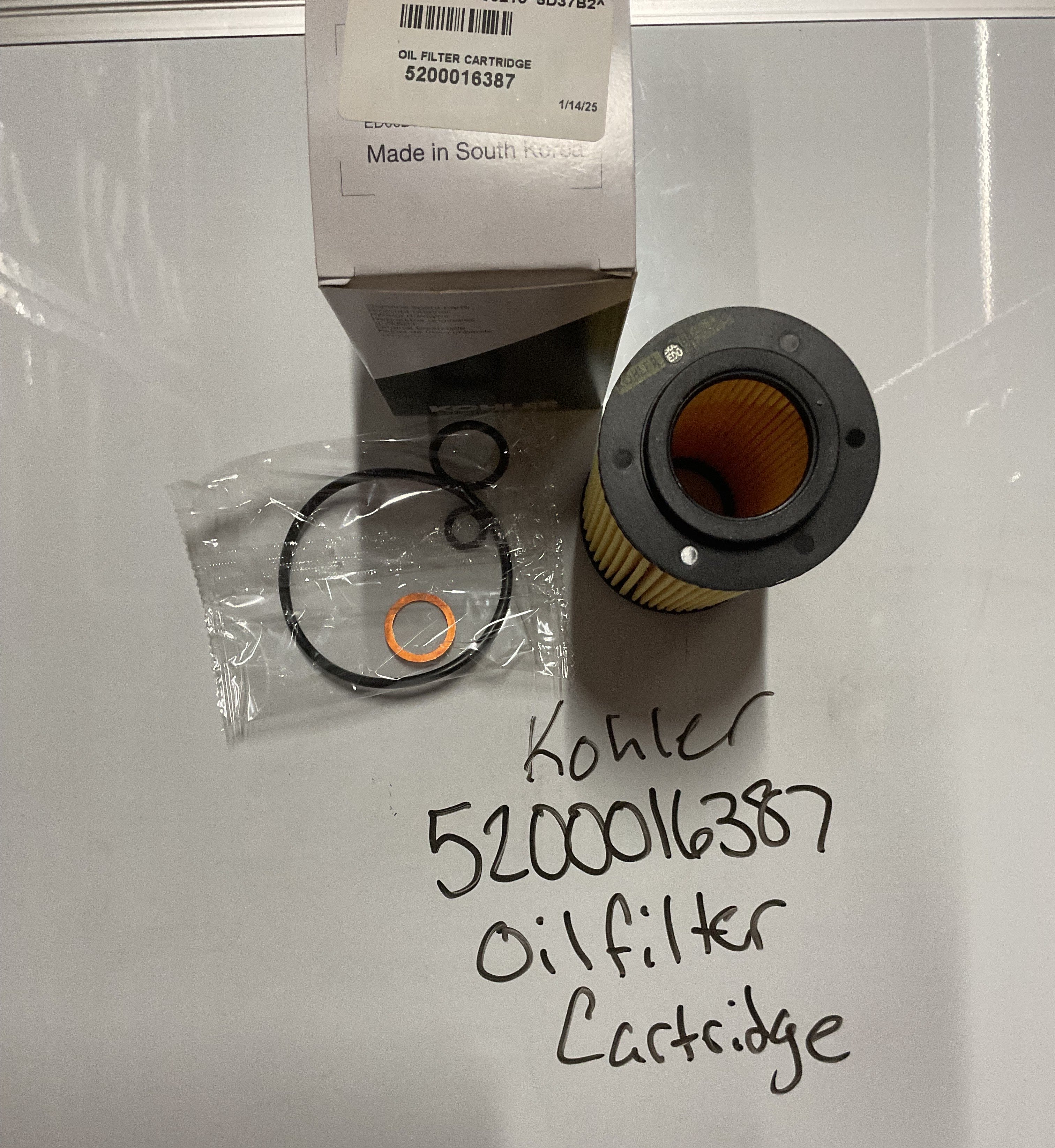 Kohler Filter Element, Oil, 5200016387 – Diamond R Equipment
