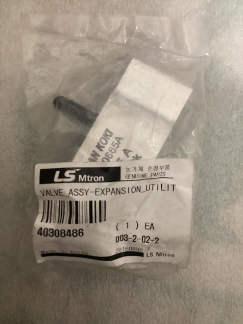 LS Tractor Valve Assembly, Expansion Utility, 40308486
