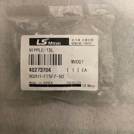 LS Tractor Nipple, Hydraulic Piping Hose H-Type, 40273704