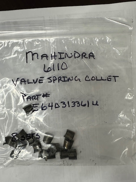 Mahindra Tractor Valve Spring Collet, USED, E640313361U