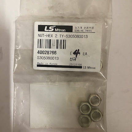 LS Tractor Nut Hex, 4 Pack, 40028766