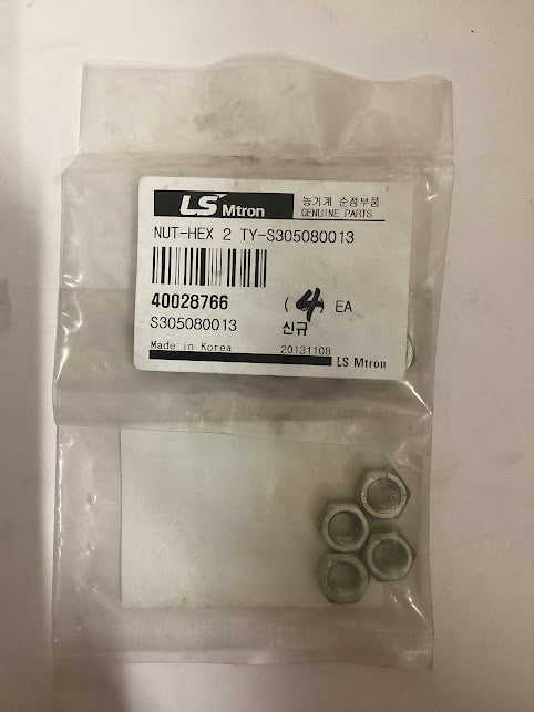 LS Tractor Nut Hex, 4 Pack, 40028766