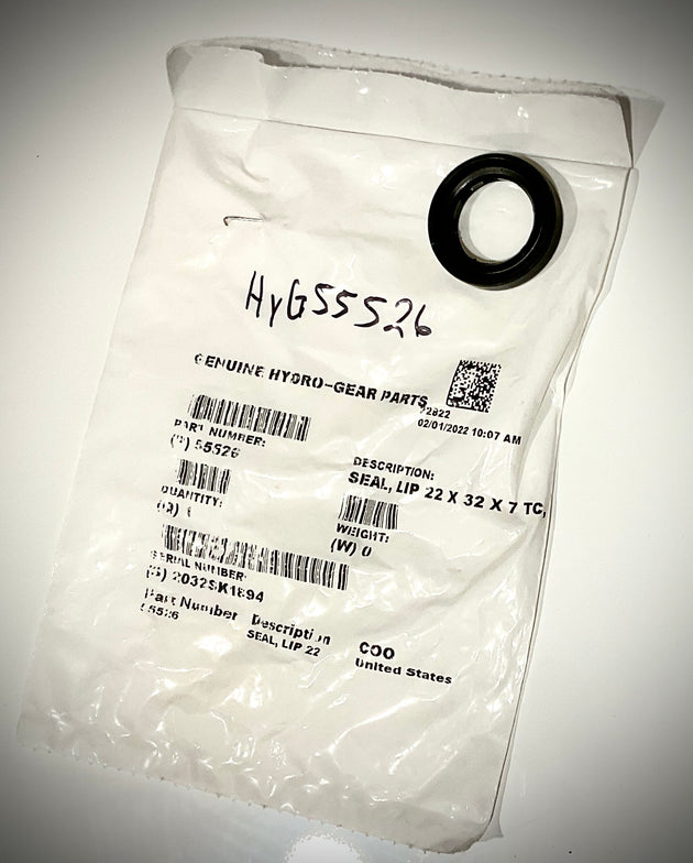 Lip Seal Replacement for Hydro Gear, HYG55526