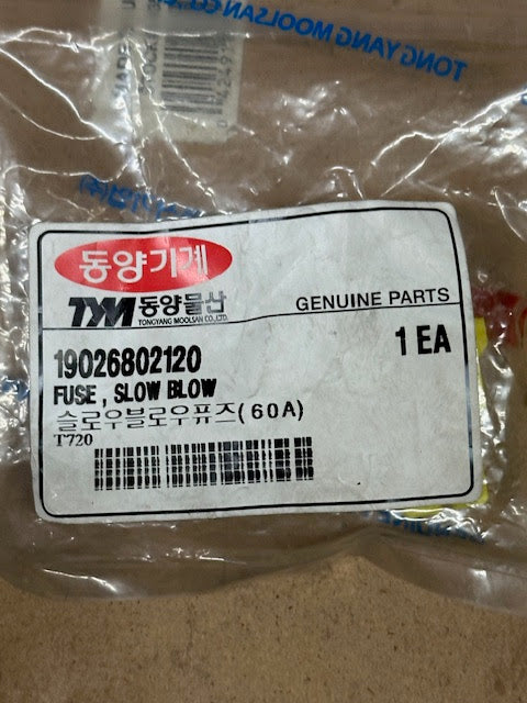 TYM/Mahindra Tractor/Branson Fuse, Slow Blow 60A, 19026802120