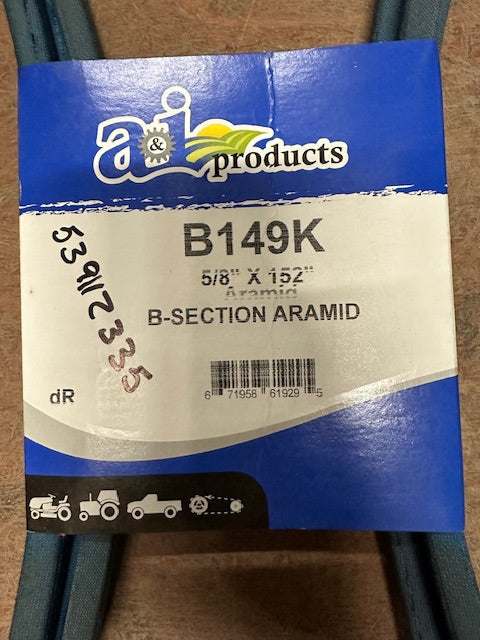 Aramid Blue V-Belt B149K
