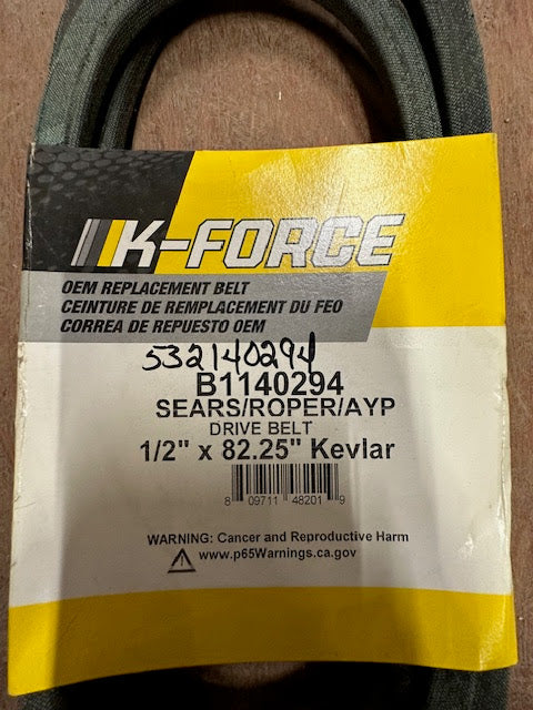 Husqvarna Ground Drive Belt K-Force, 1/2" x 84 1/4", 532140294