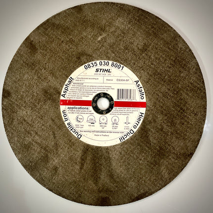 Stihl Cut-Off Abrasive Wheel for Asphalt, 14" x 20mm, 08350308001