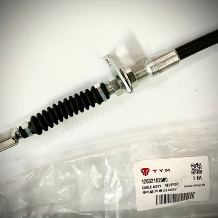 TYM / Mahindra Tractors Reverse Cable Assembly, 12632152000
