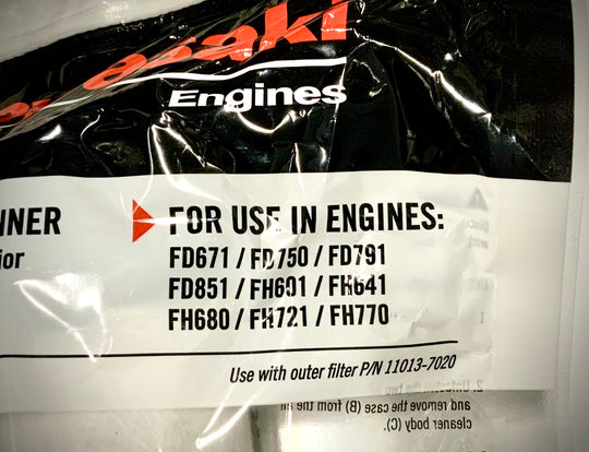 Kawasaki Element Air Filter, 11013-7019