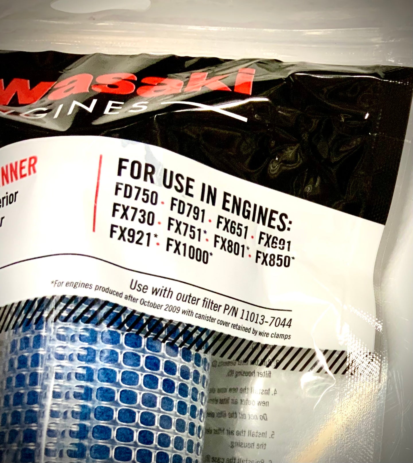 Kawasaki Element Air Filter, 11013-7045