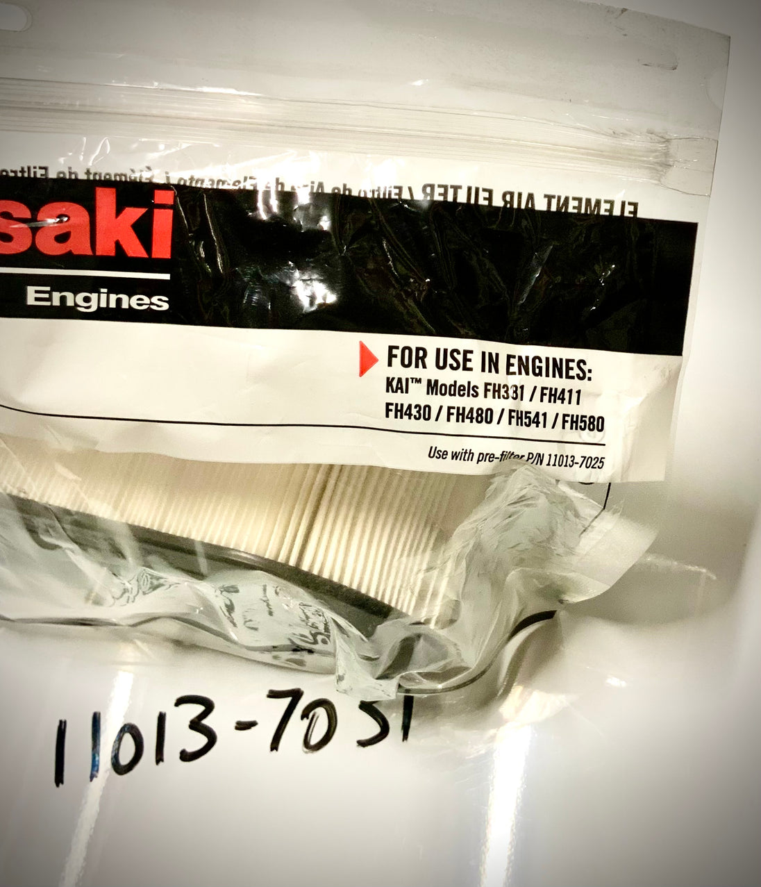 Kawasaki Element Air Filter, 11013-7031