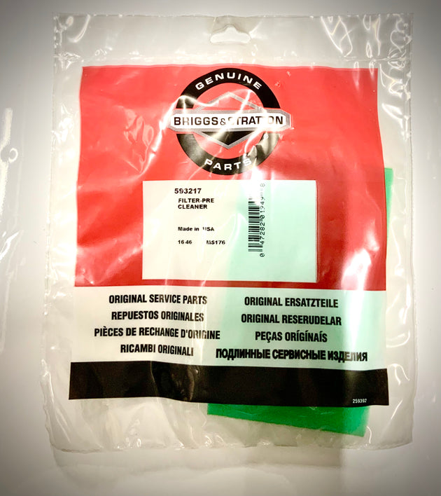 Briggs & Stratton Pre-Cleaner Filter, 593217