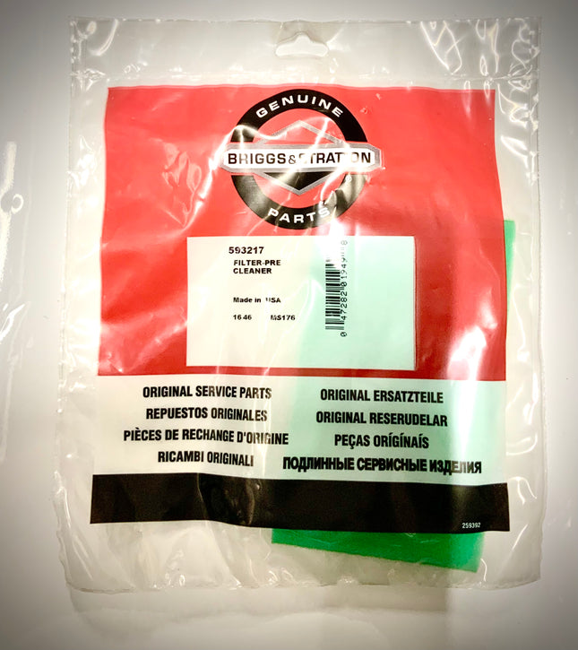 Briggs & Stratton Pre-Cleaner Filter, 593217